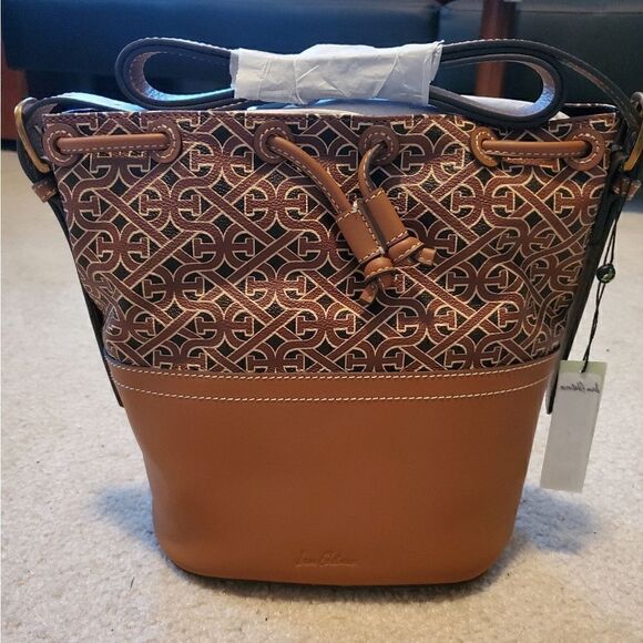 SAM EDELMAN Signature Blaire Leather Bucket Bag - Picture 6 of 12